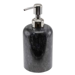 Natural Black Marble Liquid Hand Soap Lotion Dispenser Liquid Hand Sanitizer Soap Jar for Bathroom Kitchen Countertop