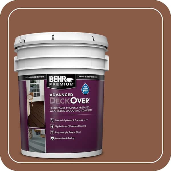5 gal. #SC-142 Cappuccino Smooth Solid Color Exterior Wood and Concrete Coating
