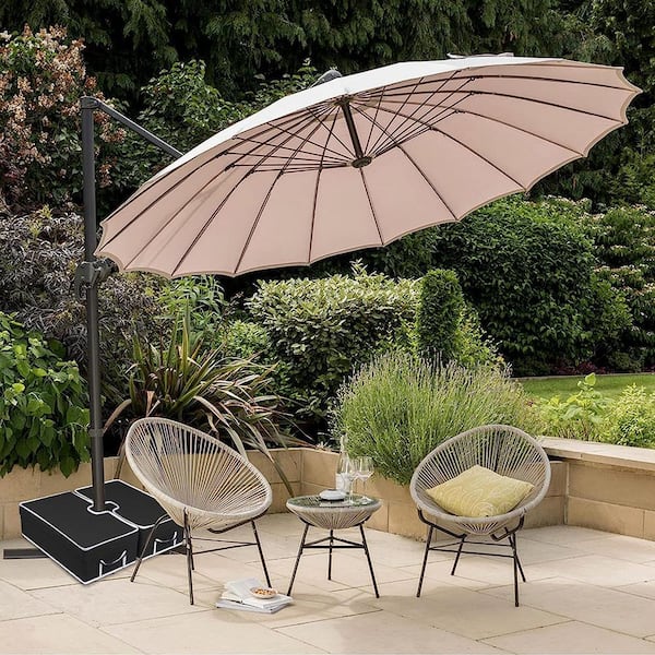 Gasadar Square Patio Umbrella Base Weight Bag in Black for Any 