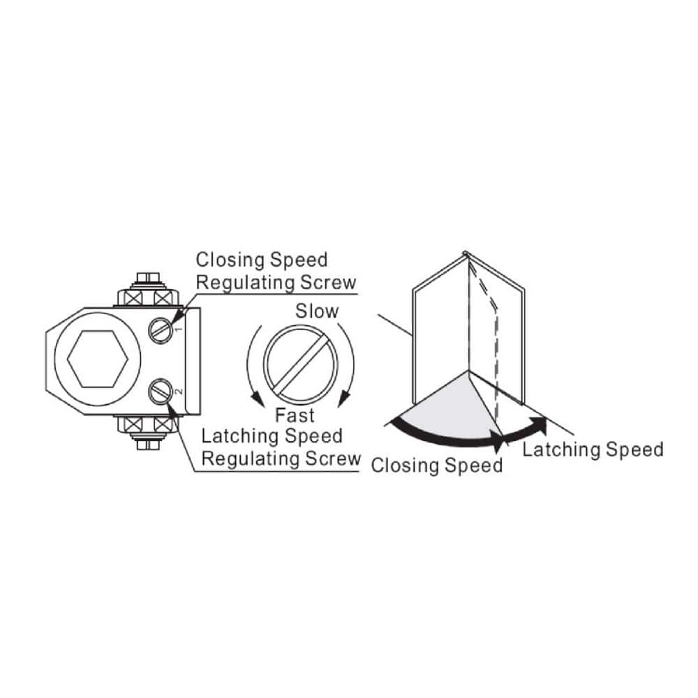 Aluminum Commercial Grade Door Closer with Hold Open Arm
