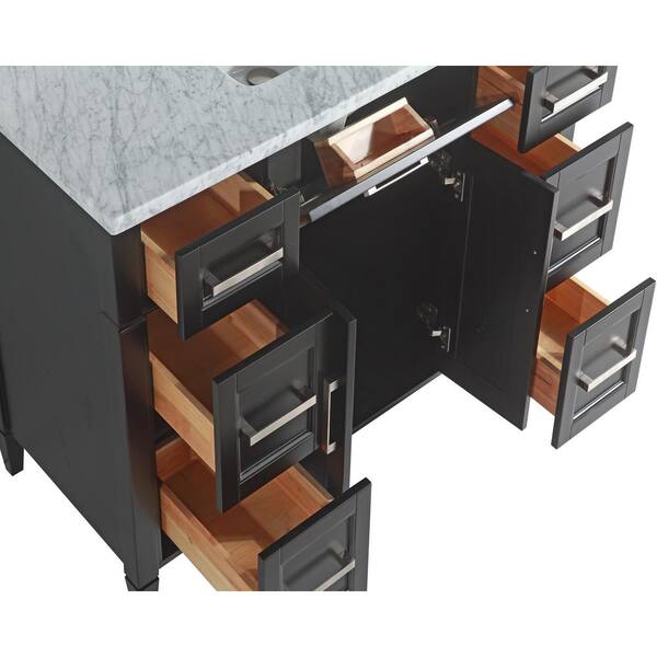 Vanity Art 48 in. W x 22 in. D x 36 in. H Vanity in Espresso with