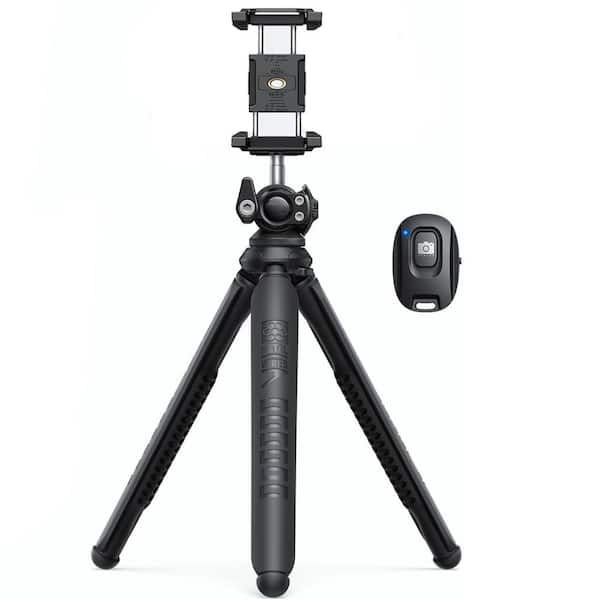OBJLGEV 3 in 1 Flexible Phone Tripod with Wireless Remote for iPhone Samsung GoPro Digital Camera Video Recording Selfie