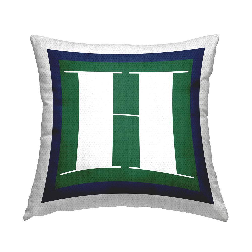 Bold Green Letter H Square Outdoor Throw Pillow price history on PriceWatchPro