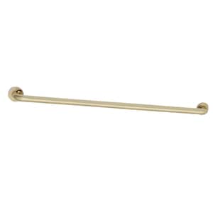 Meridian 36 in. x 1.25 in. Grab Bar in Polished Brass