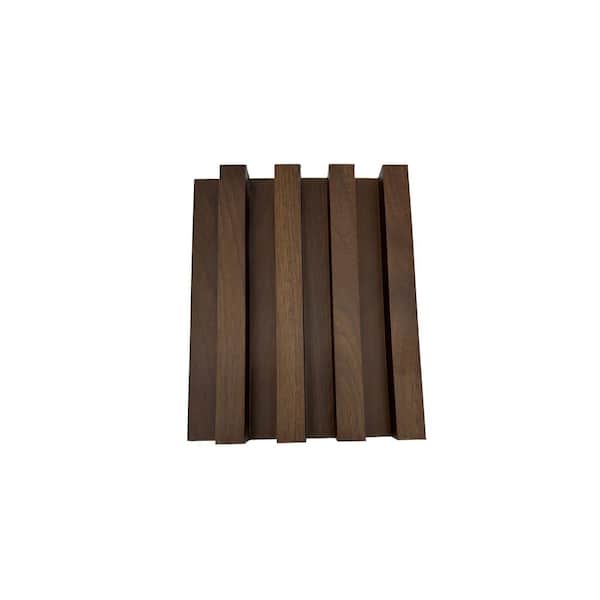 Ejoy 94.5 in. x 8.6 in. x 1 in. PVC Vinyl Indoor 4 Grid Cladding Panel (Set of 8-Piece)