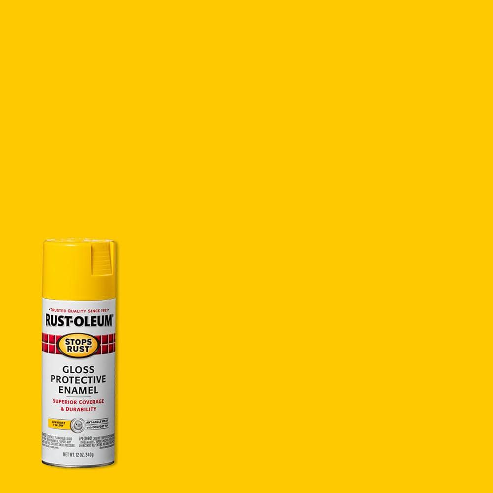 Laurel Green, Rust-Oleum Stops Rust Custom Spray 5 in 1 Gloss Spray Paint-384753, 12 oz, 6 Pack
