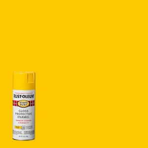 12 oz. Protective Enamel Gloss Sunburst Yellow Spray Paint (3-Pack)