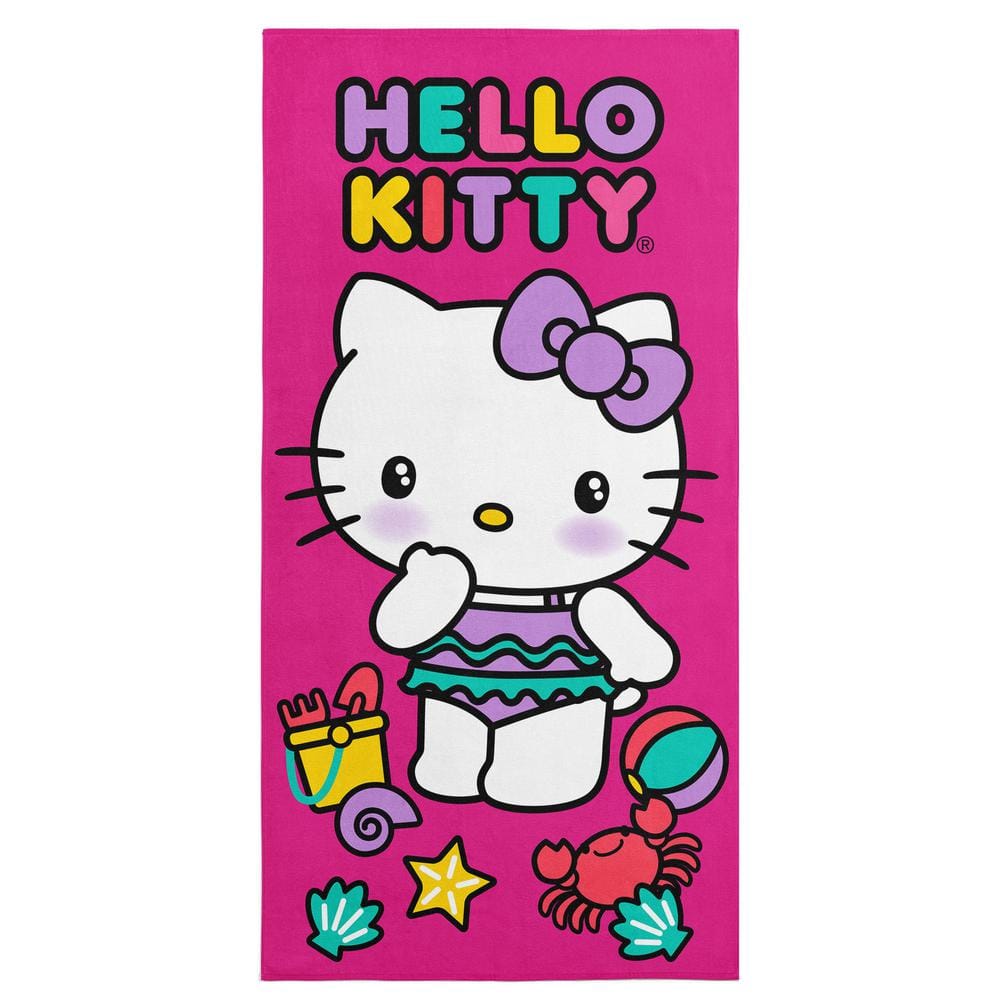 THE NORTHWEST GROUP Sanrio Hello Kitty Hello Beach Microfiber Beach Towel