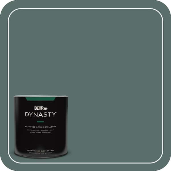BEHR DYNASTY 1 qt. #490F-6 Agave Frond Semi-Gloss Enamel Interior Stain-Blocking Paint and Primer