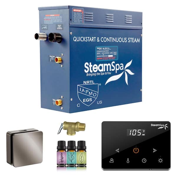 Oasis Series 7500-Watt Steam Generator with Continuous Steam Plus Fully Wireless Handheld Control in Brushed Nickel