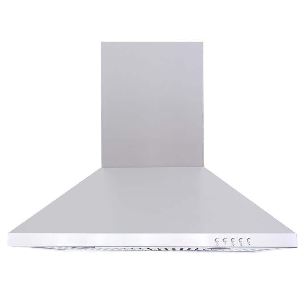 Windster 30 in. 560 CFM Residential Wall Range Hood with LED Lights in Stainless Steel, Silver -  RH-W30SS
