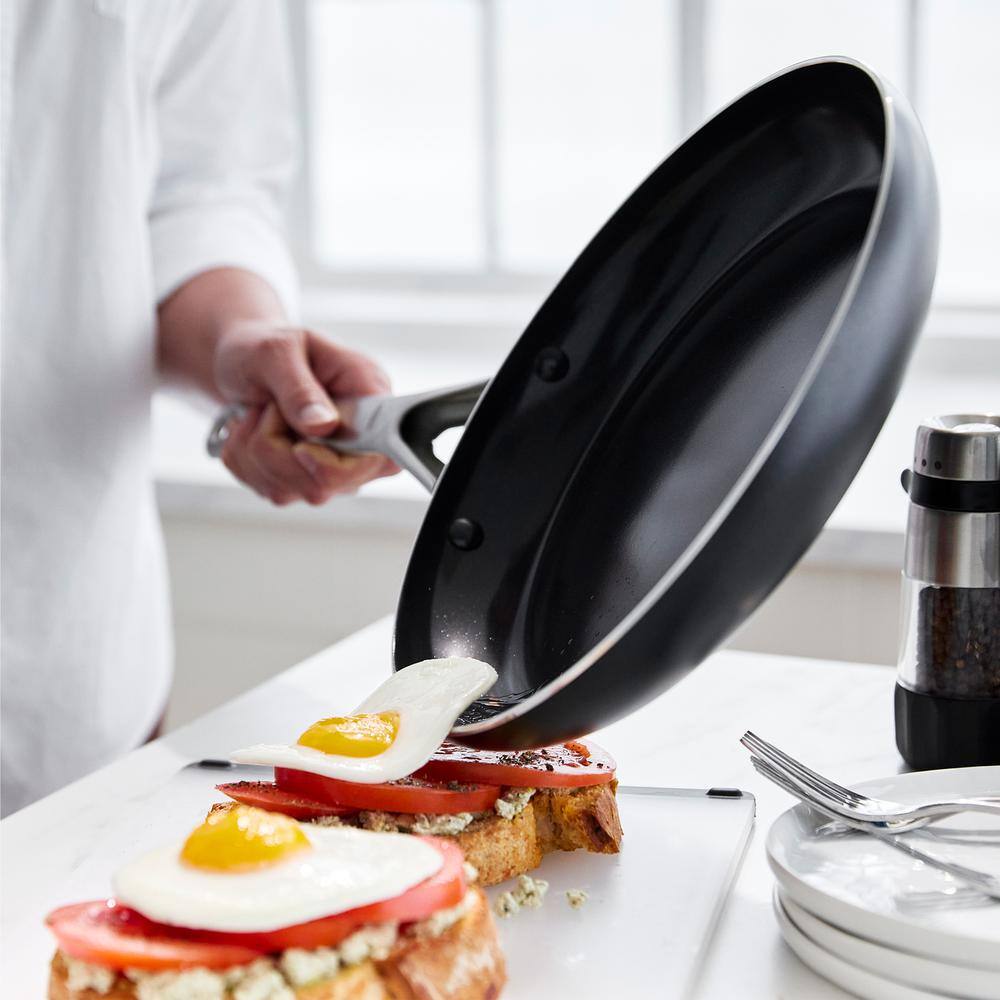 OXO Agility Black Aluminum 10-Piece Nonstick Cookware Set