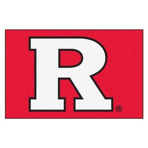 Approx 3'10"x5'4" 4x6 Milliken Rutgers Scarlet Knights NCAA Field Area Rug 