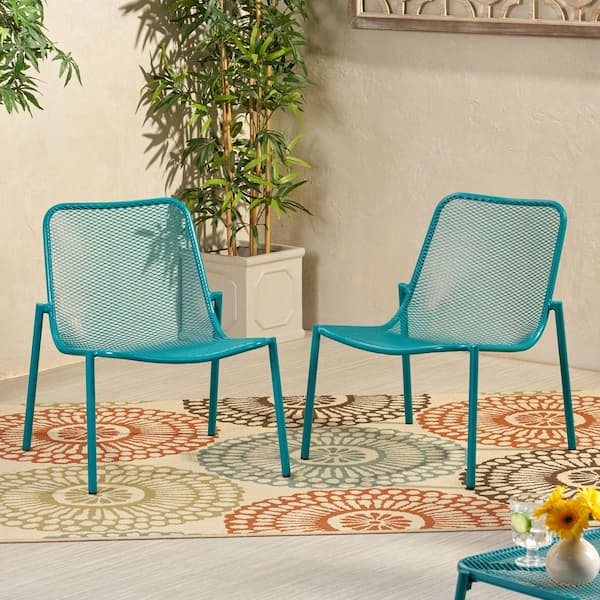 Flynama Set of 2 Simple and stylish outdoor chairs in Teal