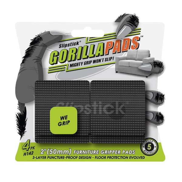 Gorilla Floor Protection Gorilla Pads 2 in. sqr Anti Skid 4-Pack