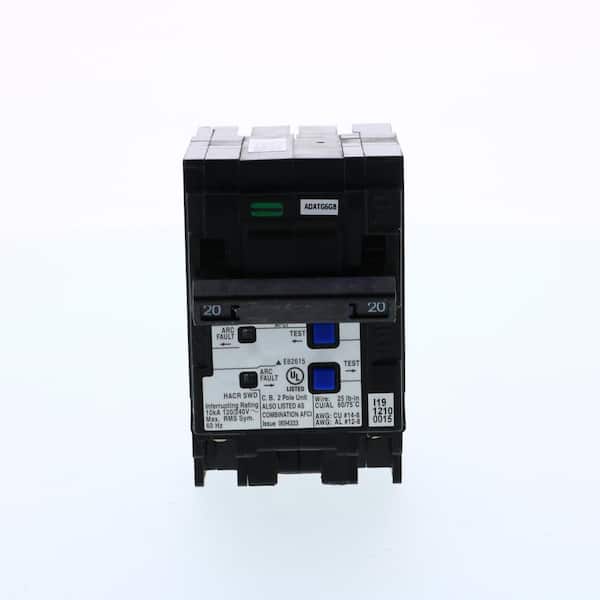 Siemens 20 Amp 2-Pole Combination Type AFCI Plug-On Neutral Circuit breaker