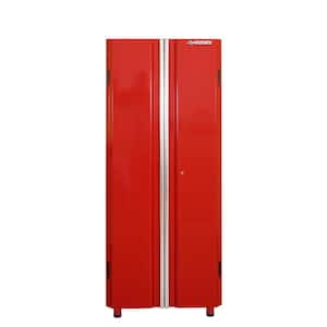 Ready-to-Assemble 24-Gauge Steel Freestanding Garage Cabinet in Red (30 in. W x 72 in. H x 18 in. D)