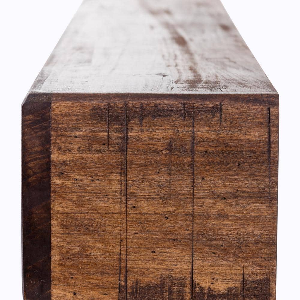 Dogberry 60" Dark Chocolate Oak Floating Fireplace Mantel
