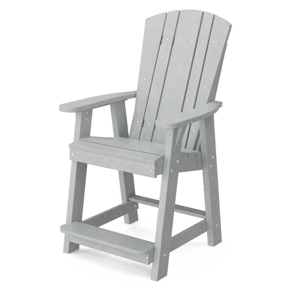 Wildridge Heritage Light Gray Plastic Outdoor Balcony Chair
