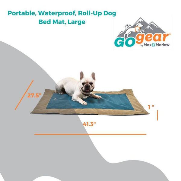 MAX MARLOW Go Gear Portable Water Resistant Roll Up Dog Bed