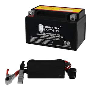 YTX7A-BS Battery Replaces CTX7A-BS Motorcycle + 12V 1Amp Charger