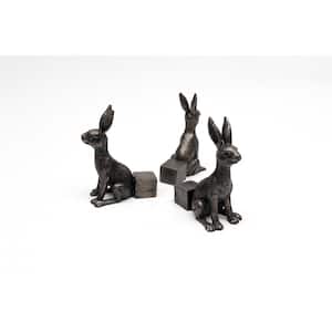 Potty Feet Bronze Antique Hare (Set of 3)