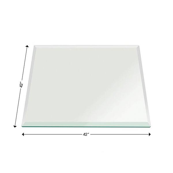 42 square glass table top discount