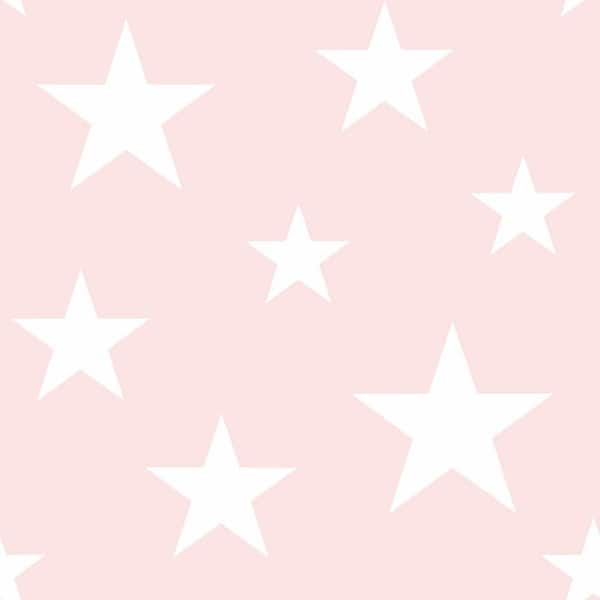 Chesapeake Pink Amira Stars Matte Non-Pasted Wallpaper Sample