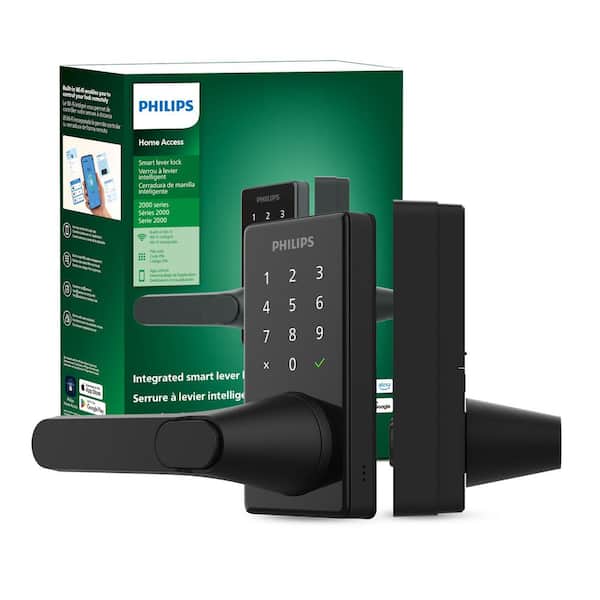 Philips Wi-Fi Smart Deadbolt Lock/Lever All in One Combo, in Matte Black