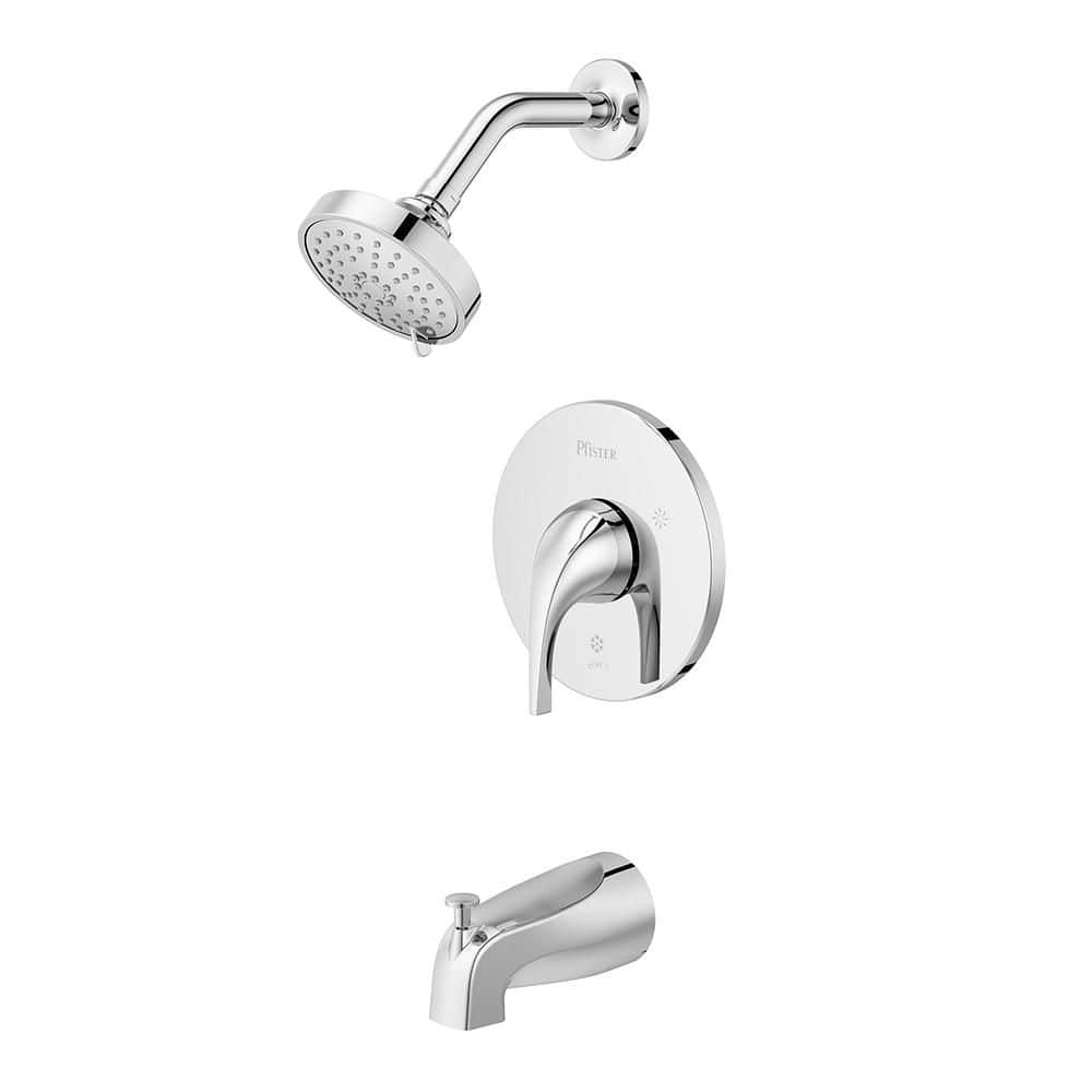 Framework Series Single Handle 3-Spray Tub and Shower Faucet 1.75 GPM in Polished Chrome [Valve Included] price history on PriceWatchPro