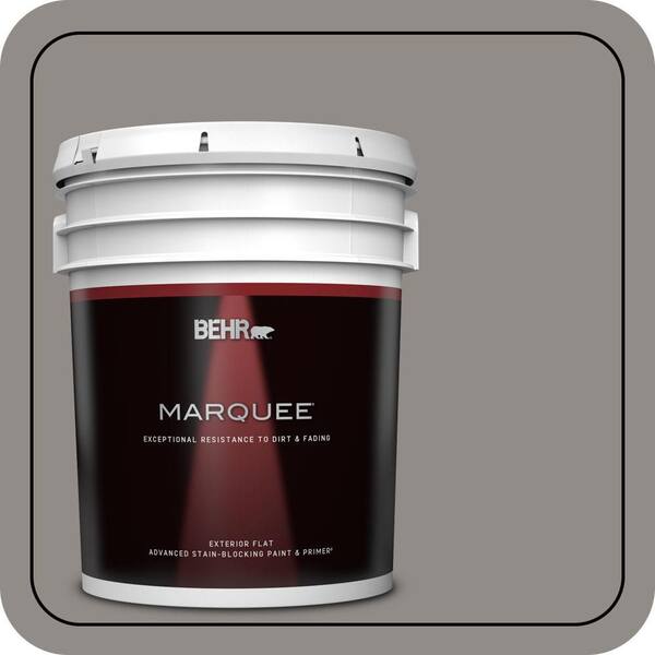 BEHR MARQUEE 5 gal. #790F-4 Creek Bend Flat Exterior Paint & Primer