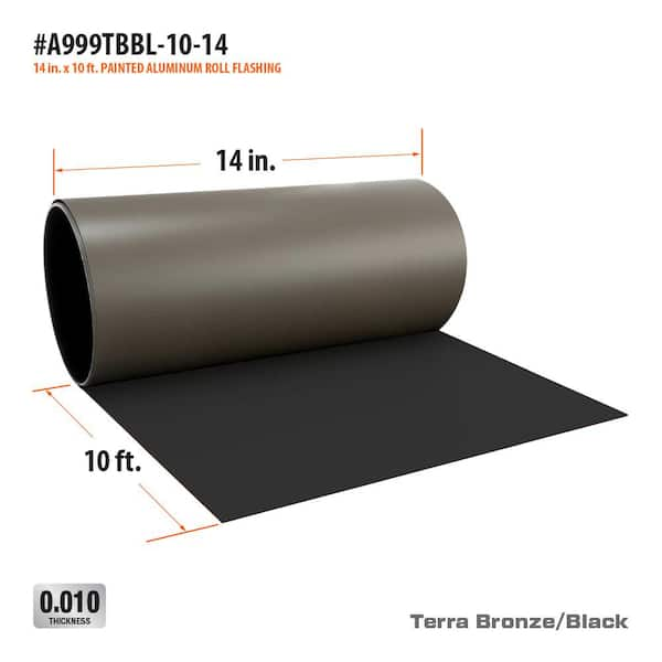 Gibraltar Building Products 14 in. x 50 ft. Aluminum Roll Valley Flashing  RV1450A - The Home Depot