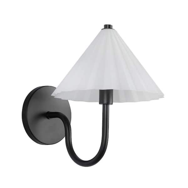 ALORA MOOD Serena 8-in. 1 Light 60-Watt Matte Black/Opal Glass Vanity Light WV451808MBOP