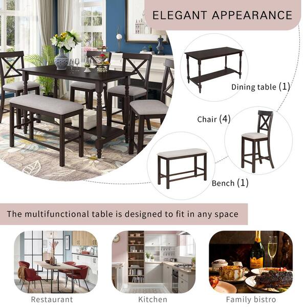 meredy counter height dining set