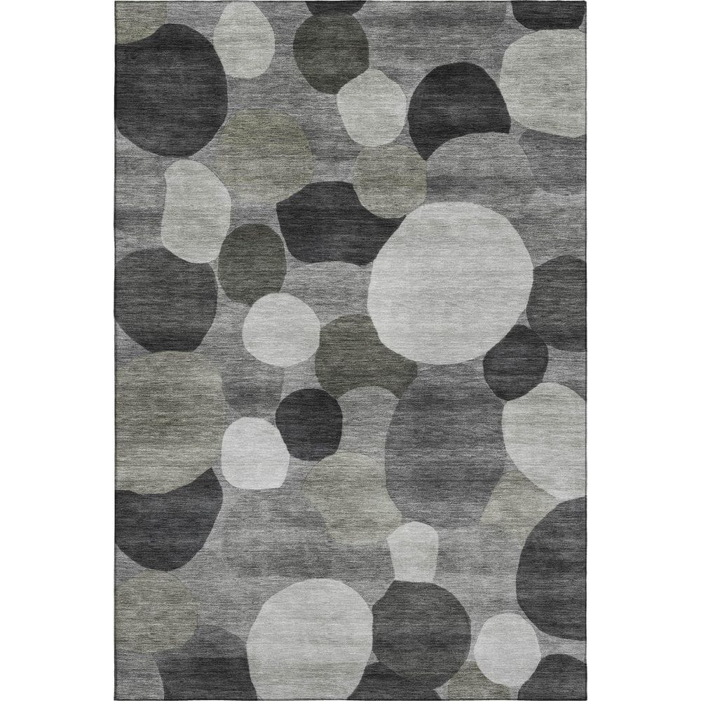 Mayfield Premium Machine Washable Abstract AMF2375 Gray 9 ft. x 12 ft. Area Rug price history on PriceWatchPro
