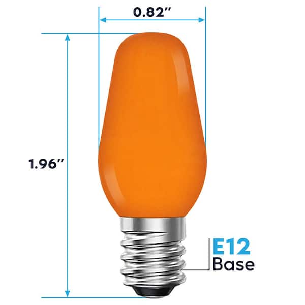 C7 LED Night Light Bulbs 0.5W Dimmable E12 E14 Warm White 2200K