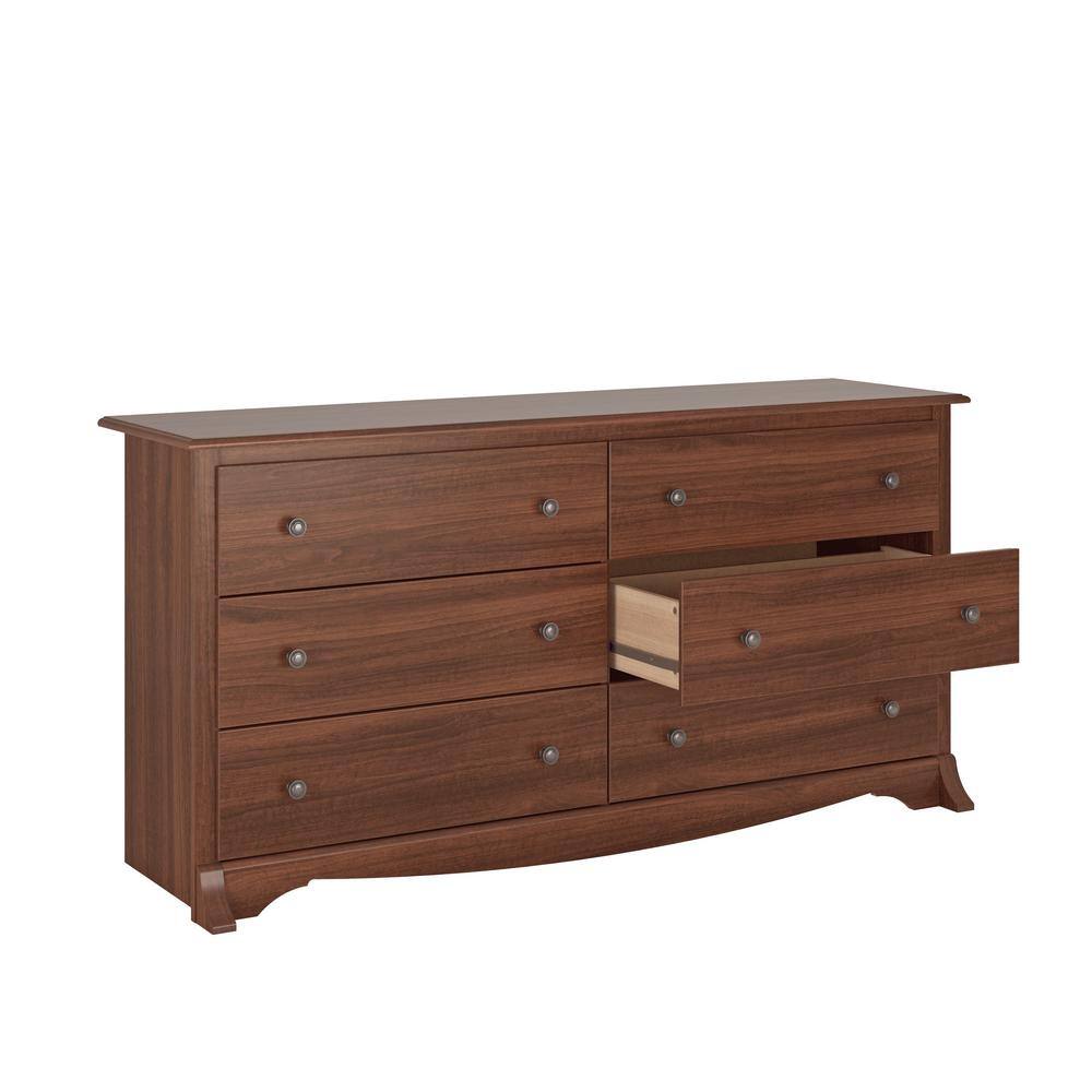 Monterey 6-Drawer White Dresser - thumbnail 5