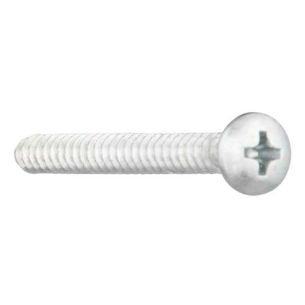 #10 x 2-1/2 in. Zinc Plated Phillips Pan Head Sheet Metal Screw (3-Pack)