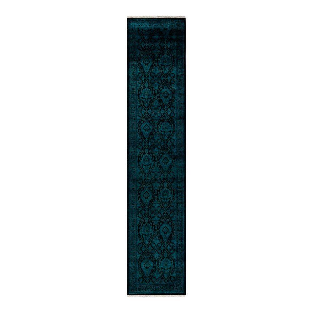 Overdyed Black 2 ft. x 12 ft. Solid Wool Indoor Runner Rug price history on PriceWatchPro