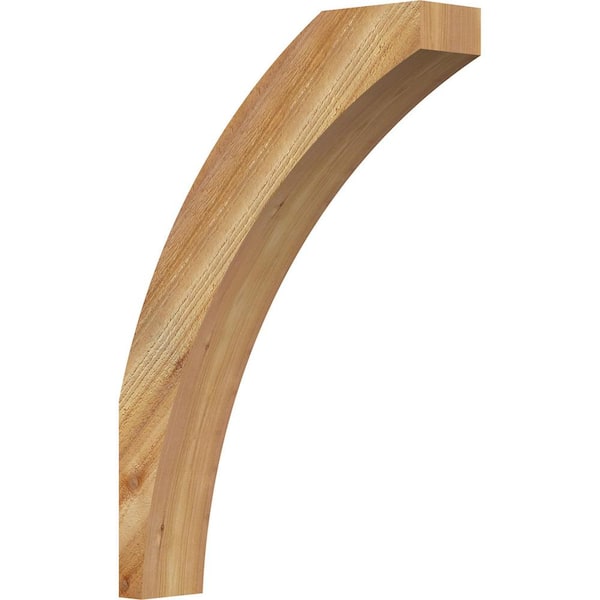 Ekena Millwork 4"W x 18"D x 26"H Thorton Rough Sawn Knee Brace, Western Red Cedar