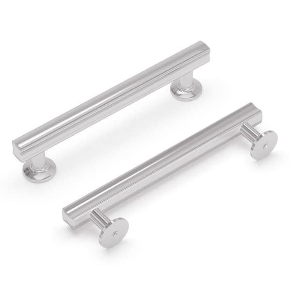 HICKORY HARDWARE Woodward Collection Pull 5-1/16 in. (128 mm) Center to Center Chrome Finish