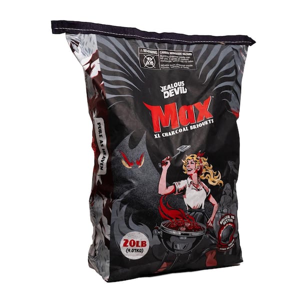 JEALOUS DEVIL 20 lbs. Max XL Charcoal Briquets 2-Pack JDMAX20LBS2