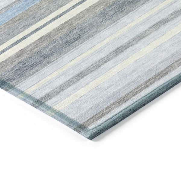 Chantille Machine Washable Indoor/Outdoor Abstract ACN2330 Sky 9 ft. x 12 ft. Area Rug