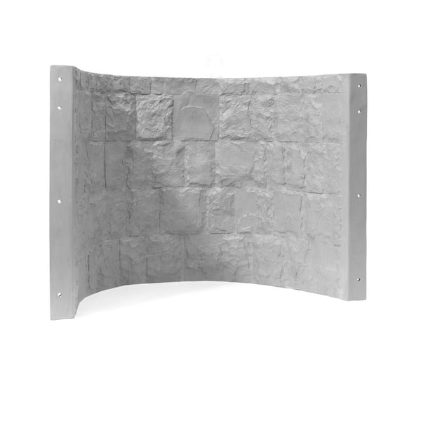 Rockwell 42 in. x 23 in. x 36 in. Grey Composite Window Well