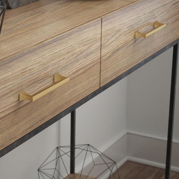 Modern A-Line 5-1/16 in. (128 mm) Modern Gold Cabinet Drawer Pull