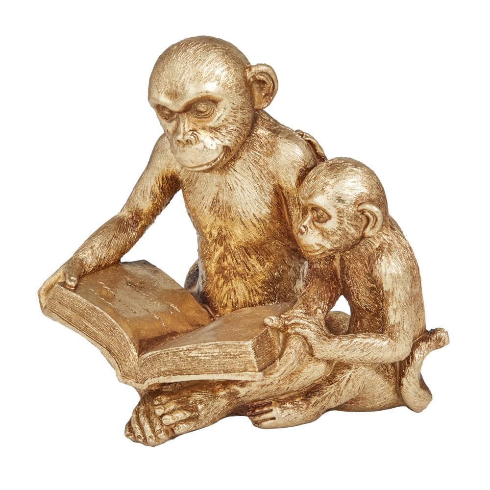 6 in. x 7 in. Gold Polystone Monkey Sculpture price history on PriceWatchPro