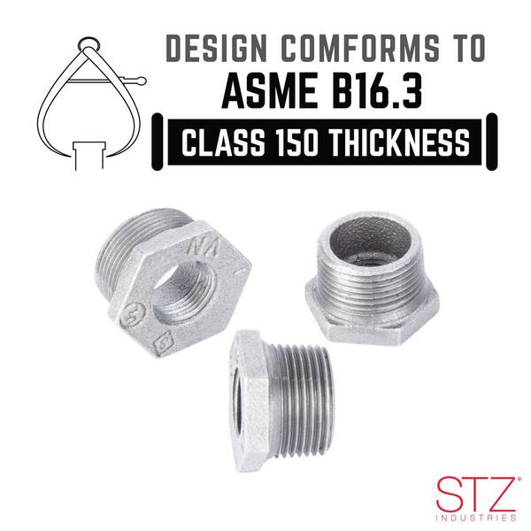 STZ 2 in. x 1-1/4 in. Galvanized Iron Bushing 311 B-2114