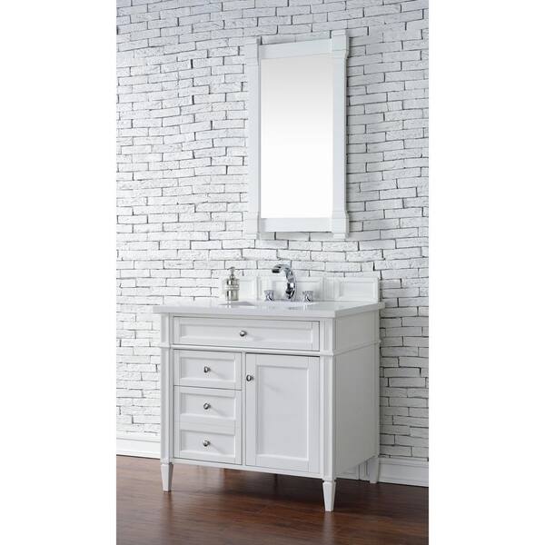 James Martin Vanities Brittany 36 in. Single Vanity in Bright White