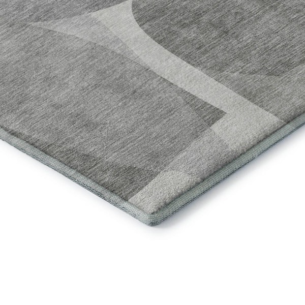 Mayfield Premium Machine Washable Abstract AMF2121 Linen 2 ft. x 3 ft. Accent Rug
