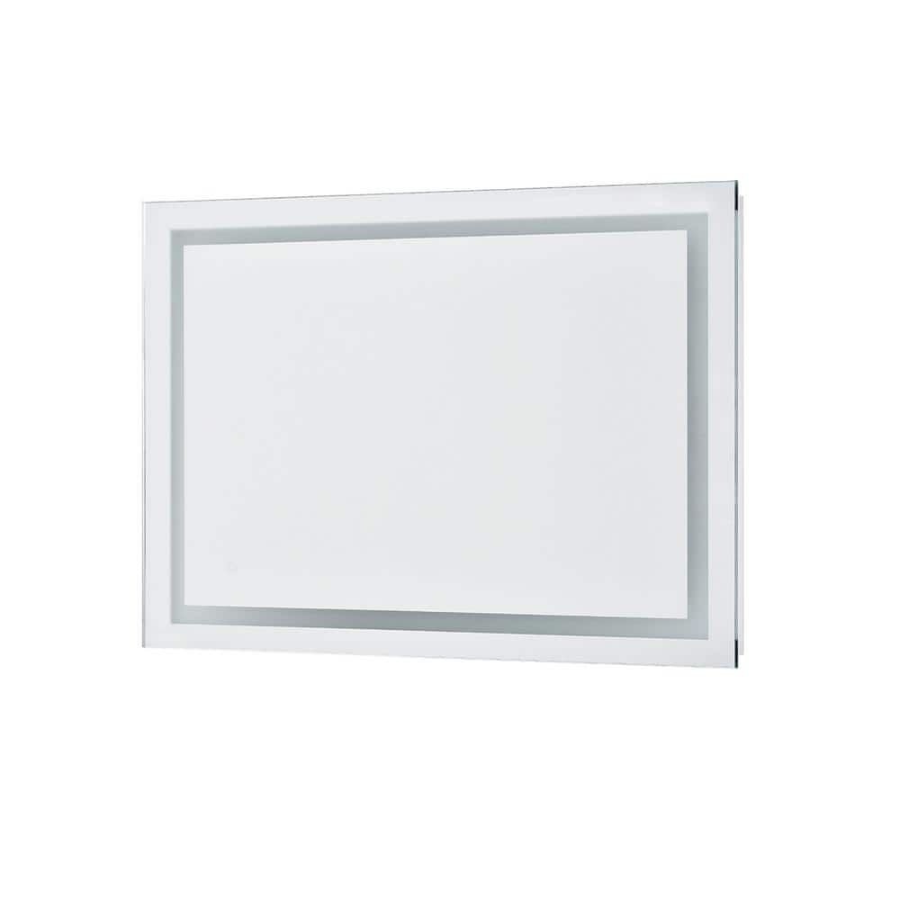24 in. W x 32 in. H Rectangular Frameless Anti-Fog Ceiling Wall Bathroom Va